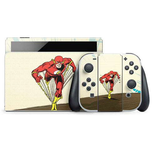 DC Comics The Flash Classic Art Sprint Pose Nintendo Switch OLED (2021) Skin